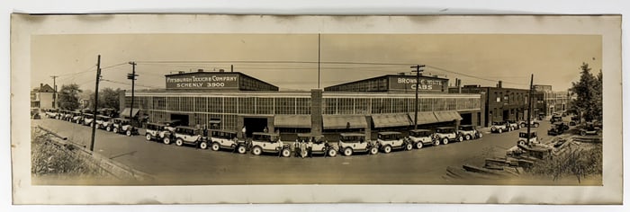 Pittsburgh, PA Taxicab Co. Real Photo Panoramic
