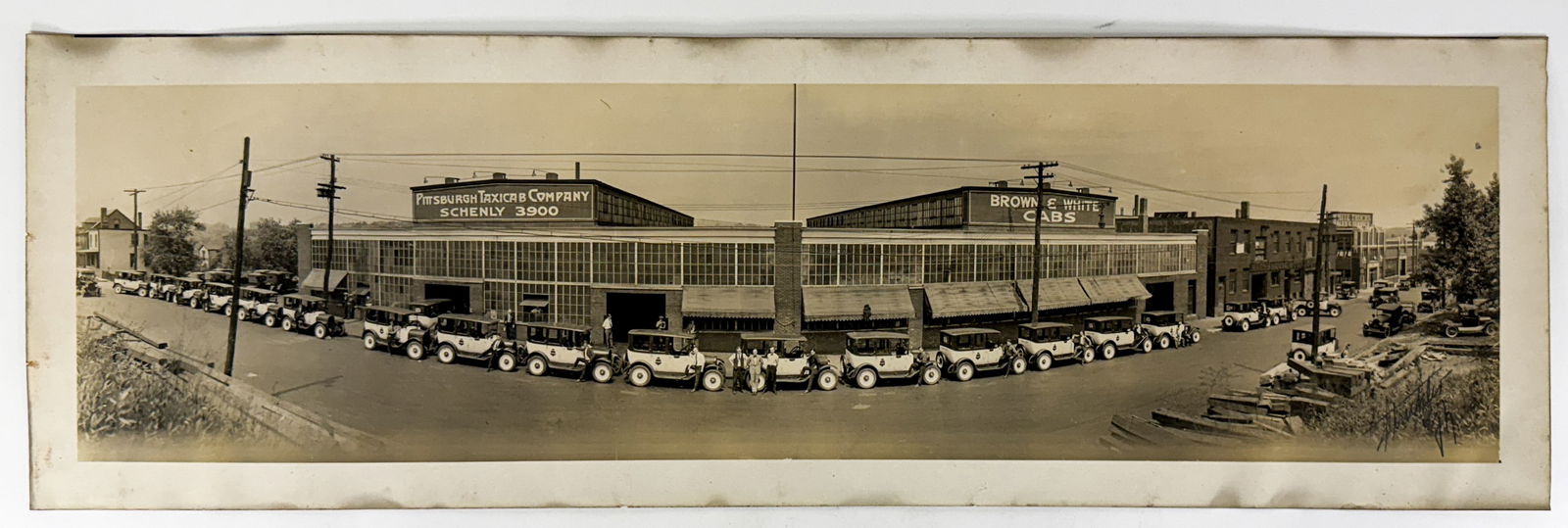 Pittsburgh, PA Taxicab Co. Real Photo Panoramic (1 of 3)