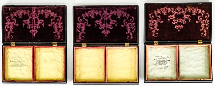 (3) Littlefield & Parsons Daguerreotype Cases