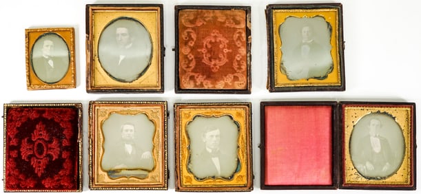 (6) Early Photography-Cased Images [Gentlemen]