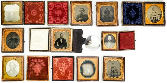 (10) Early Photography Cased Images