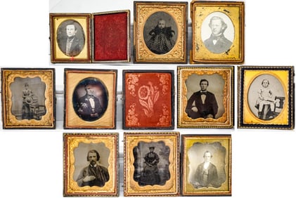 (10) Early Photography Cased Images