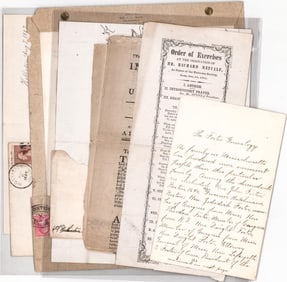 Massachusetts Antique Letters & Ephemera
