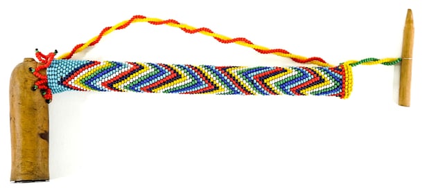 Beaded 8.75IN Pipe [Multi-Colored]