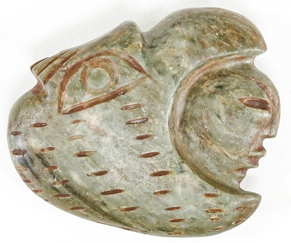 Jade Carving [Bird / Man] (1 of 2)