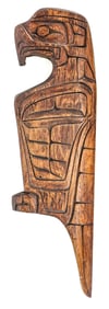 G. Mountain SIGNED 12IN Eagle Carving [Kwakiutl]