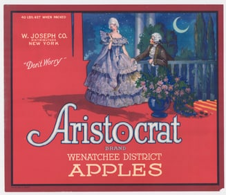 ORIGINAL Aristocrat Apples Crate Label