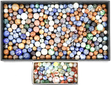 Estate Lot of Vintage & Antique Marbles