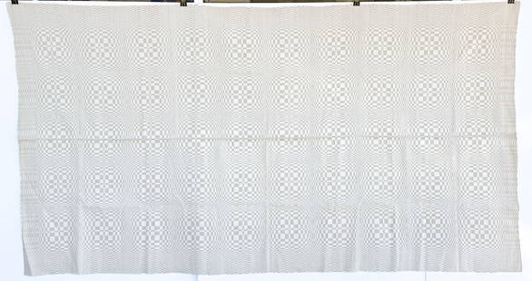 Scandinavian Mid-Century Table Cover [Geometric]: Scandinavian Mid-Century Table Cover [Geometric].. Measures 55 x 100 inches. Excellent condition with one very tiny speck. The absence of a condition report does not imply that the lot is in perfect c
