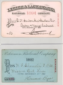 1887 Perkiomen, 1891 Lehaigh & Lackawanna