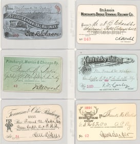 (6) Railroad Passes 1888-1891