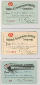 Buffalo and Susquehanna Railroad Passes (3)