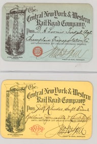 The Central New York & Western Railroad Co. Passes