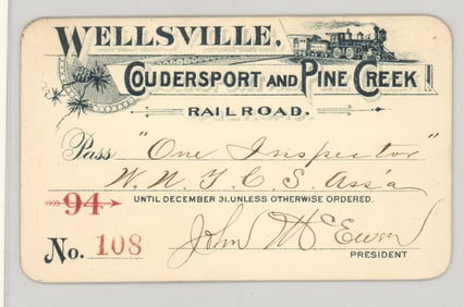Wellsville, Coudersport and Pine Creek Railroad