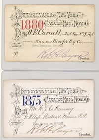 1875 & 1880 Pennsylvania New York Railroad