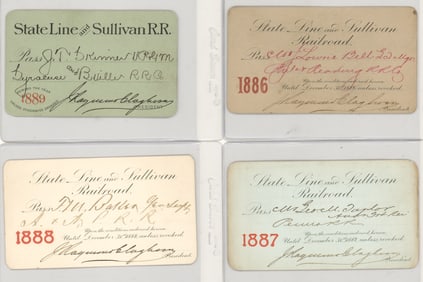 State Line and Sullivan Railroad Passes (4)