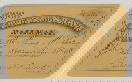 1888 Lehigh & Hudson River Railway Pass