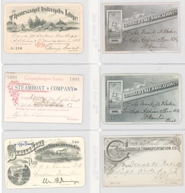 1888-1895 American Railroad Passes (6)