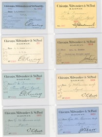 Chicago, Milwaukee & St. Paul Railway Passes (8)