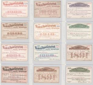 Western Union Telegraph Passes (12)