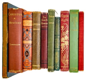 Henry W. Longfellow (10) Antique Books