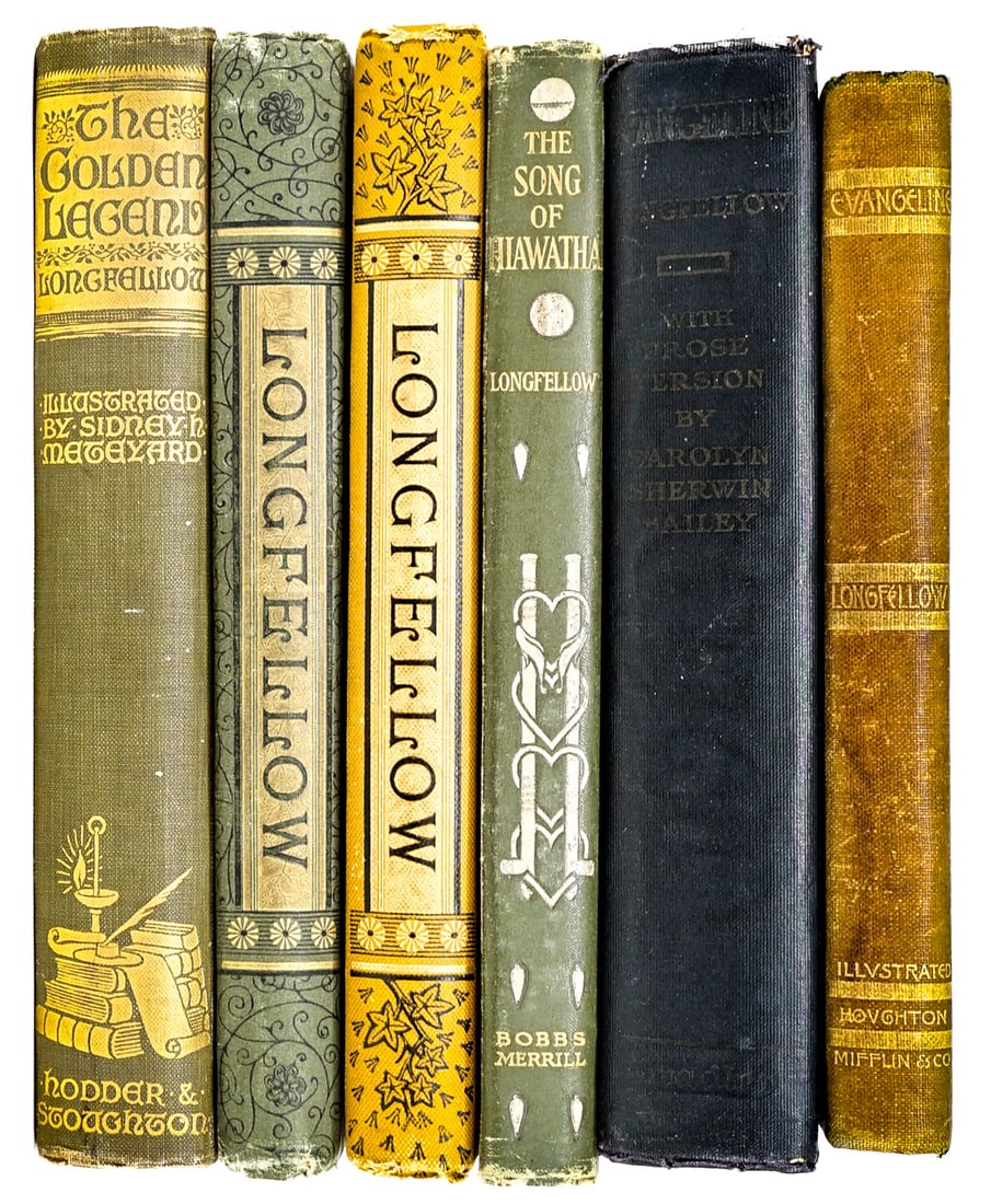 Henry W. Longfellow (6) Books [Illustrated] (1 of 3)