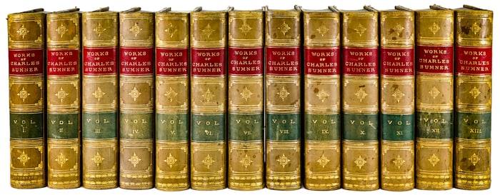 Works of Charles Sumner SIGNED 1870