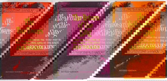 The Lord of the Rings-JRR Tolkien 1965 Set of 3