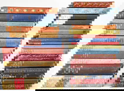 Assorted Topic (29) Antique / Vintage Books: Twenty-nine (29) assorted topic / partial sets fiction and non-fiction books. Authors / topics include: Charles Dickens; William Shakespeare; Charles Sumner; Henry Fielding; James Whitcomb Riley; Sir