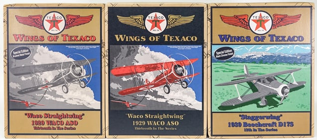 Wings of Texaco Model Airplane Coin Banks MIB