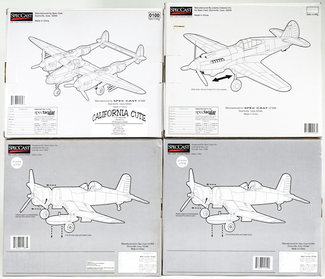 Spec Cast Model Plane Coin Banks MIB CA Cutie (1 of 3)