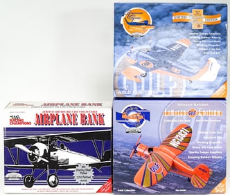 Gearbox Model Airplane Coin Banks MIB