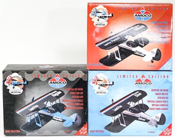 Gearbox Amoco Model Airplane Coin Banks MIB