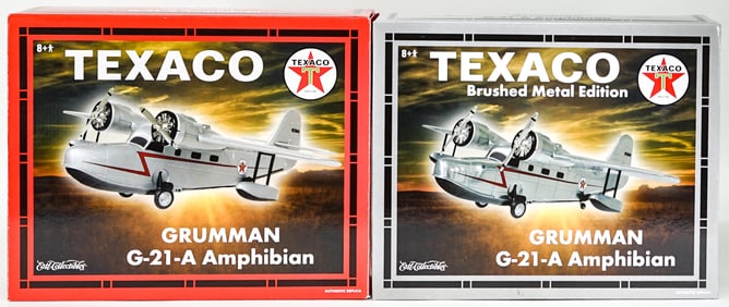 ERTL Texaco Grumman G-21 Model Plane Banks MIB