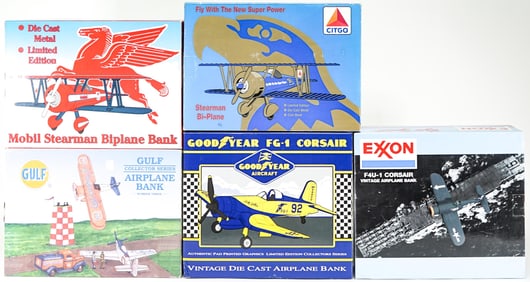 Spec Cast Model Airplane Coin Banks MIB