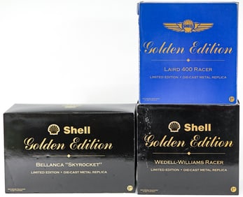 First Gear Shell (3) Golden Edition Replicas MIB