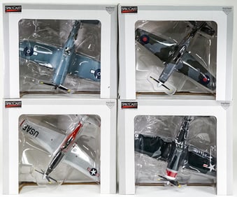 Spec Cast (4) Model Airplane Coin Banks MIB