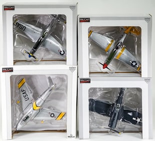 Spec Cast (4) Model Airplane Coin Banks MIB