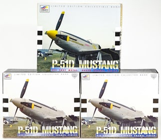 Liberty (3) Model Airplane Coin Banks MIB
