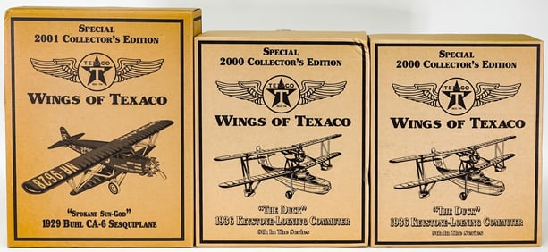 ERTL Wings of Texaco Model Airplane Banks MIB