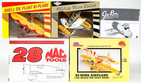 Various Makers Model Airplane Banks MIB