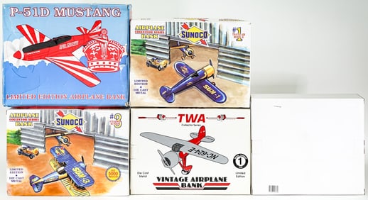 Spec Cast / Liberty Model Airplane Coin Banks MIB