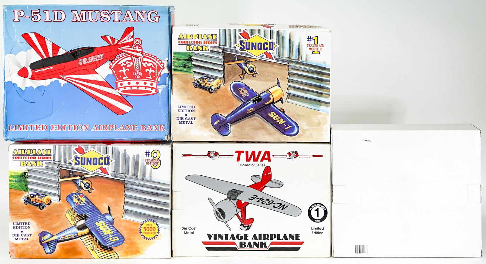 Spec Cast / Liberty Model Airplane Coin Banks MIB (1 of 4)