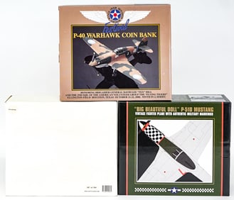 Spec Cast / Liberty Model Airplane Coin Banks MIB