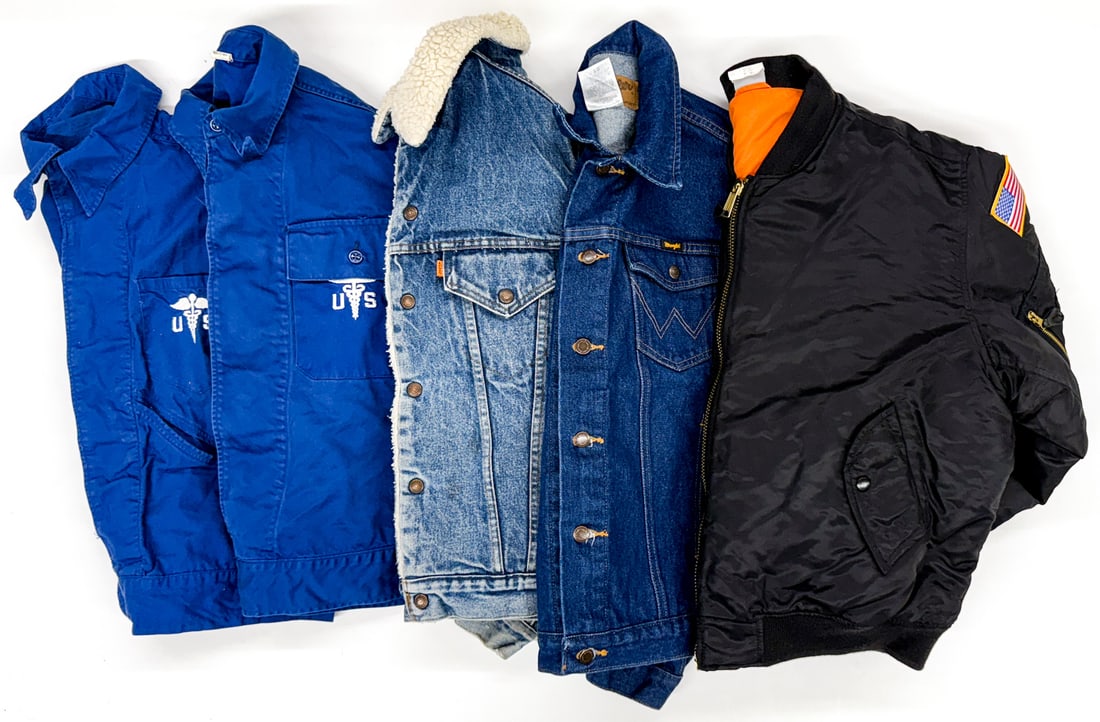 Estate Lot of Vintage Clothing [Denim, Military] (1 of 19)