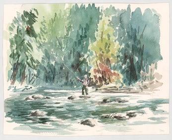 Richard Springer Original Watercolor