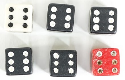 Vintage Dice for the Tops of Pens (Threaded)