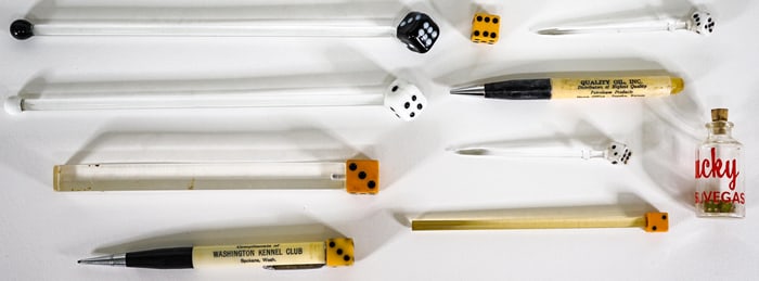 Dice Pens & Swizzel Sticks