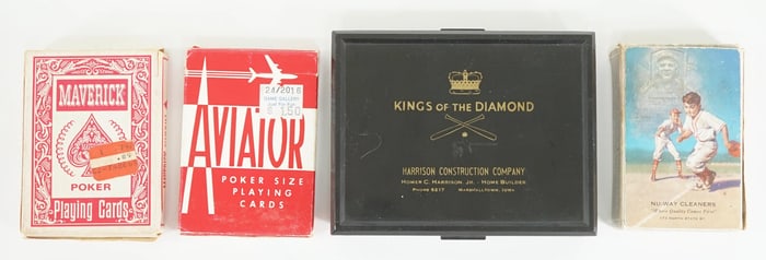 Redi-Slip (3) Sets Playing Cards [McGraw, Cobb]