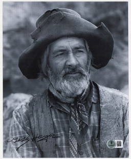 George 'Gabby' Hayes 8x10 Photo Signed BAS COA: Gabby Hayes (Western Film Actor, 1885-1969) signed 8x10 photo. Beckett Authentication Services COA #BR39984. For shipping purposes only; measures 10 x 8.125 inches. The absence of a condition report d